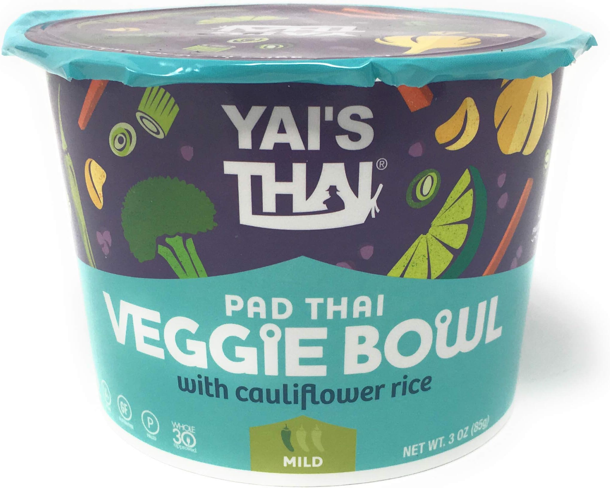 Yai's Thai, Veggie Bowl Pad Thai, 3 Ounce