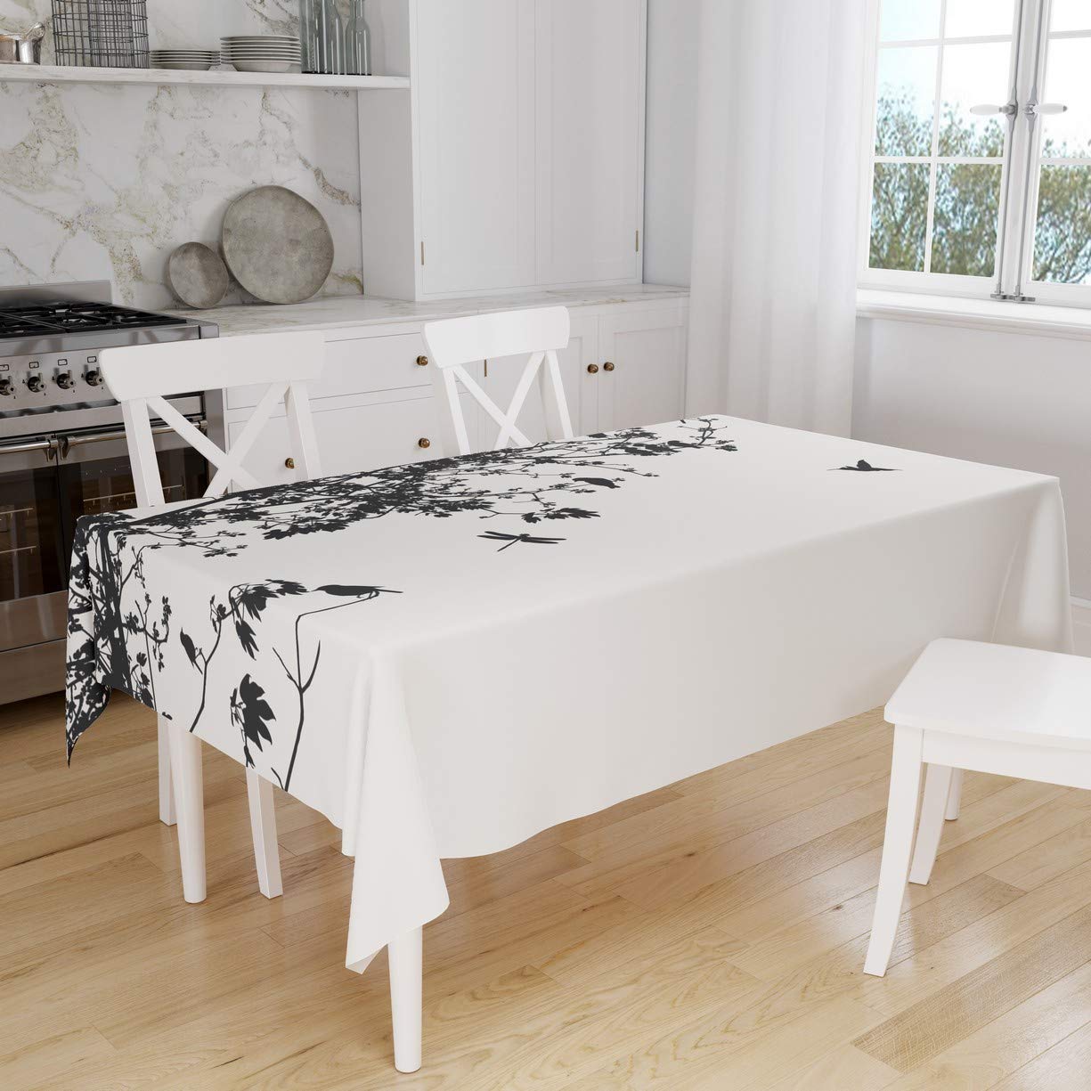 Bonamaison Kitchen Decoration, Tablecloth, 140cm x 160cm - Designed and Manufactured in Turkey
