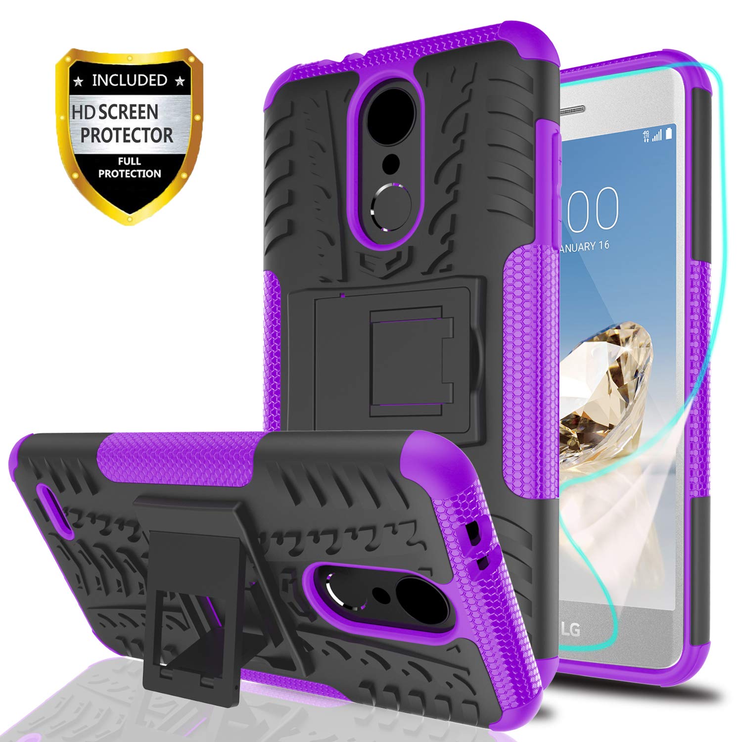 Best Lg K30 Case With Stand And Screen Protector