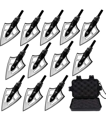 12 Punte Da Caccia Blue Wizard - 100 Grani, Acciaio Inox, Per Arco E Balestra - Foto 7