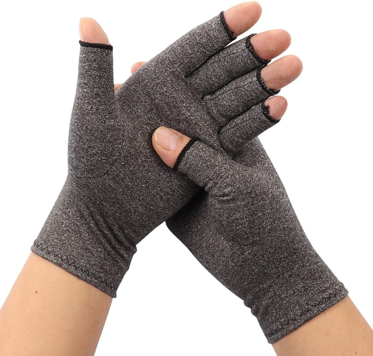 ARHSSZY 1 Pair Arthritis Compression Fingerless Gloves for