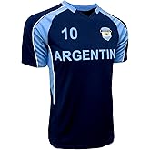 Men's Argentina Short Sleeve Shirt, Adult Sizes Argentina Game Day Soccer Jersey T-Shirt