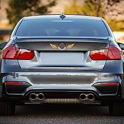 1 Pair Angel Wings Car Emblem Sticker, 3D Metal