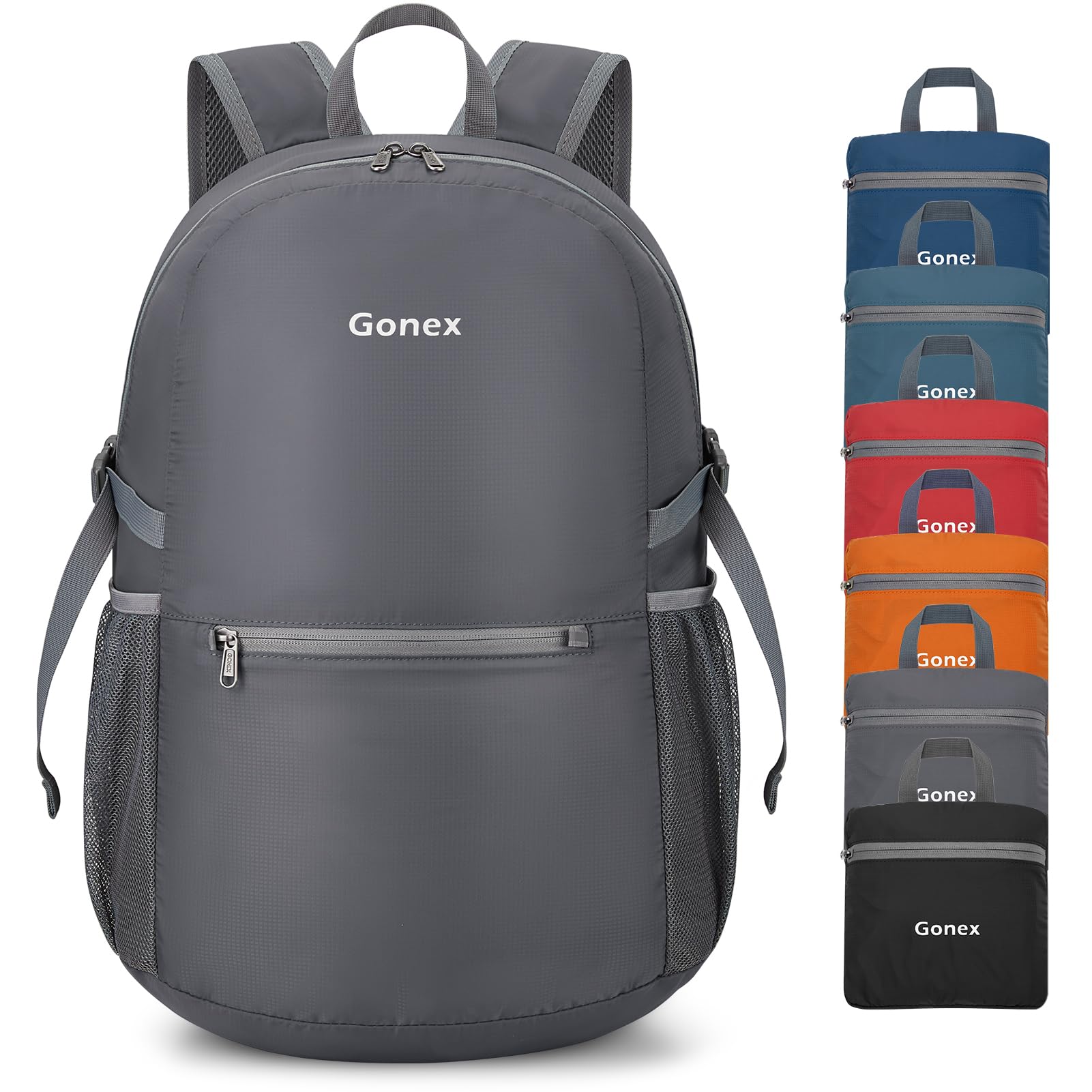 Photo 1 of Gonex Ultra Lightweight Packable Daypack Handy Foldable Camping Outdoor Travel Cycling Backpack(Grey)