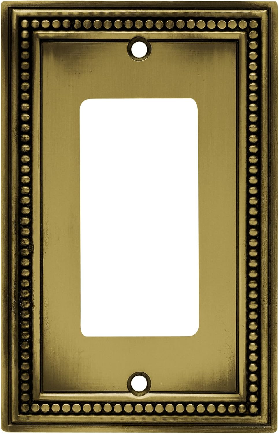 BRAINERD 64777 Beaded Single Decorator Wall Plate / Switch Plate