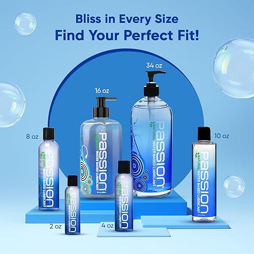 Passion Natural Water-Based Personal Lubricant, 16 Fl Oz - Premium, Non- Sticky, Easy-to-Clean Formula for Smooth, Comfortable Use in Kenya | Whizz  Lubricants