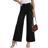 YUCOLEN Women's Wide Leg Jeans Baggy High Waist Stretchy Jeans Loose Straight Leg Vintage Y2K Denim Pants