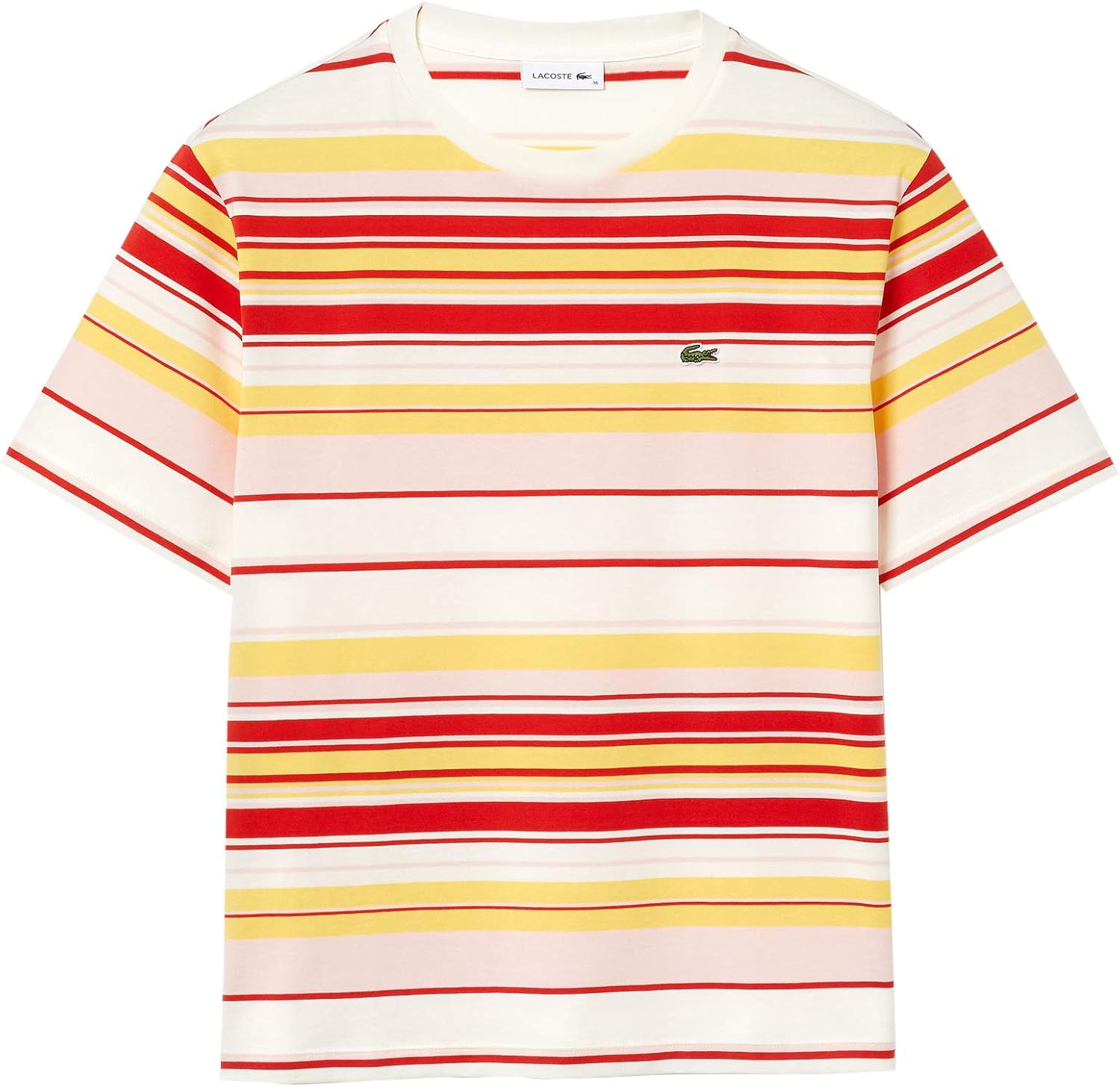 lacoste striped t shirt
