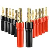 Diospyros 4 mm Gold Plated Open Screw Type Speaker