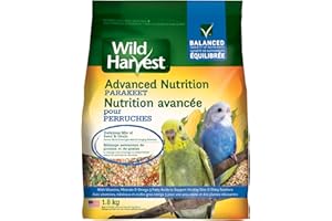 Wild Harvest Daily Blend Nutrition Diet for Parakeet, Canary and Finch 4 Pounds, Complete and Balanced Diet