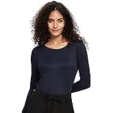COZYFIT Underscrub Long Sleeve Women - Crew Neck Scrubs Undershirts for Nurse with Soft Fabric