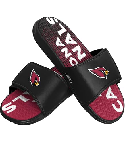 Foco New Orleans Saints Wordmark Gel Mens XL 13/14 Slip On Slide Sandals NFL New Orleans Saints Colorblock Big Logo Gel Slide FOCO main image 3