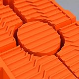 DURHAND 2 Pack Car Ramps 5 Ton Heavy Duty Plastic Vehicle Ramp Orange 91x30x21cm view 9