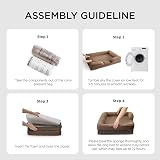 Bedsure Large Dog Bed Sofa Orthopedic with Washable Flannel Cover 89x63x16cm view 7