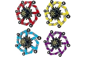 Buluwans Fidget Toys Transformable Fidget Spinners ADHD Tools for Kids Adult Teen Toddler Autism Sensory Toys Juguetes para Niños 4 Pack Party Favors for Kids