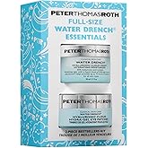 Peter Thomas Roth | Full-Size Water Drench® Essentials 2-Piece Face & Eye Kit | Hyaluronic Acid Skincare Set, Moisturizer and Eye Masks