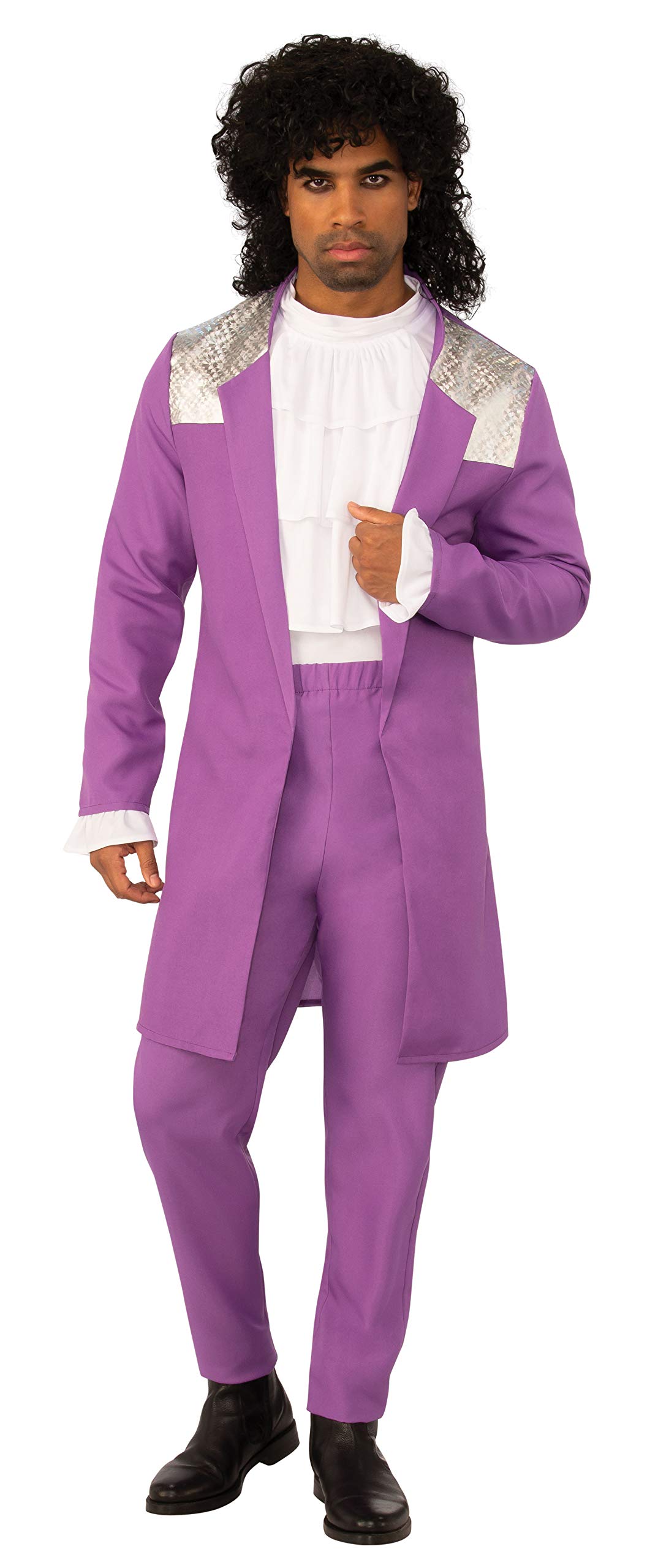 Bristol Novelty Men's Flamboyant Superstar Extra Large Adult Sized Costumes, Purple, White