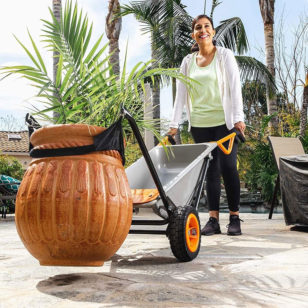 WORX WG050 Aerocart Multifunktions-Schubkarre – 8-in-1 Funktion: Sackkarre mit Vollgummireifen, Gartenkarre, Tragehilfe, Müllbeutelhalter UVM. 5