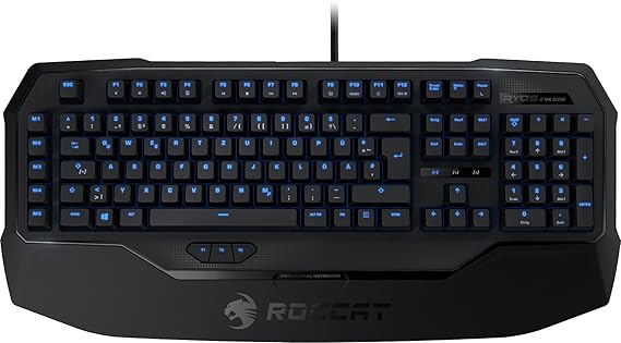 Roccat Ryos MK Glow Illuminated Mechanische Gaming Tastatur (ES-Layout, Mechanische Tasten, MX Key Switch schwarz)
