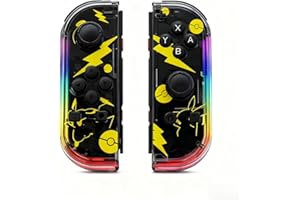 Switch Controller Compatible with Switch/OLED/Lite, Switch Joypad Replacement Controller with RGB, Left and Right Wireless Sw