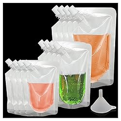 12Pcs Drinks Flasks Juice Flasks Plastic