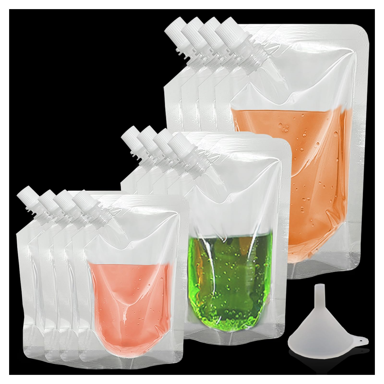 12Pcs Drinks Flasks Juice Flasks Plastic