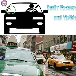 Pink LED Light Sign for Car, Taxi Sign Light