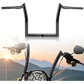 TIGERSGATE 1-1/4 inch Fat Meathook Monkey Bagger 10" Rise Ape Hanger Handlebar for 2015-2023 Road Glide &amp; Road Glide Special &amp; Road Glide Ultra（Black）