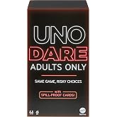 Mattel Games UNO Dare Adults Only Card Game for Game Night, Travel, Camping &amp; Party