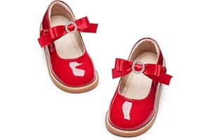 GINFIVE Toddler Little Girls Mary Janes Flats Girls Dress Shoes Kids Shoes