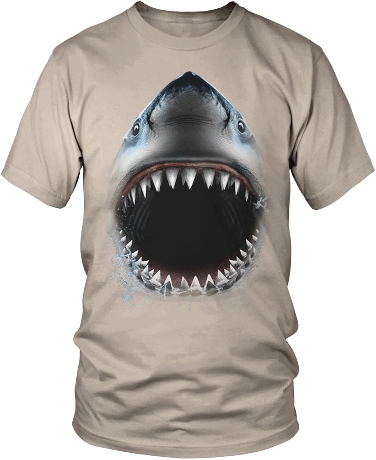 Amdesco Great White Shark Bite, Shark Face Jaw Men's T-Shirt