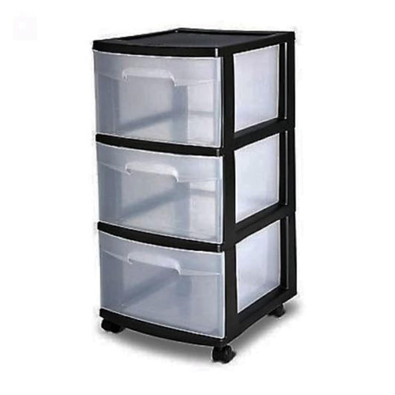 Love Grace 3 Drawer Organizer Cart Black Plastic Craft Storage