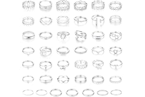 CHICUTIE Gold Knuckle Rings Set For Women Stackable Joint Finger Midi Rings Dainty Cubic Crystal Zirconia Simple Hollow Twist Cute Rings Pack Jewelry Gift