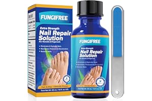 FUNGIFREE Toenail Fungus Treatment Extra Strength - Nail Fungus Treatment for Toenail - Toe Nail Fungus Treatment - Toenail Fungus Treatment - Nail Repair Solution for Fungal Fingernails & Toenails, 1 Fl Oz