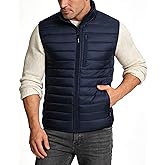 Outdoor Ventures Men's Lightweight Puffer Vest Outerwear Warm Quilted Sleeveless Packable Winter Jacket for Hiking Running