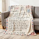 Kbvecsw Gifts for Wife from Husband, to My Wife's Blanket Wedding Anniversary Birthday Gifts, Christmas Mothers Valentines Day Romantic Gifts for Her 60"x80" (White)