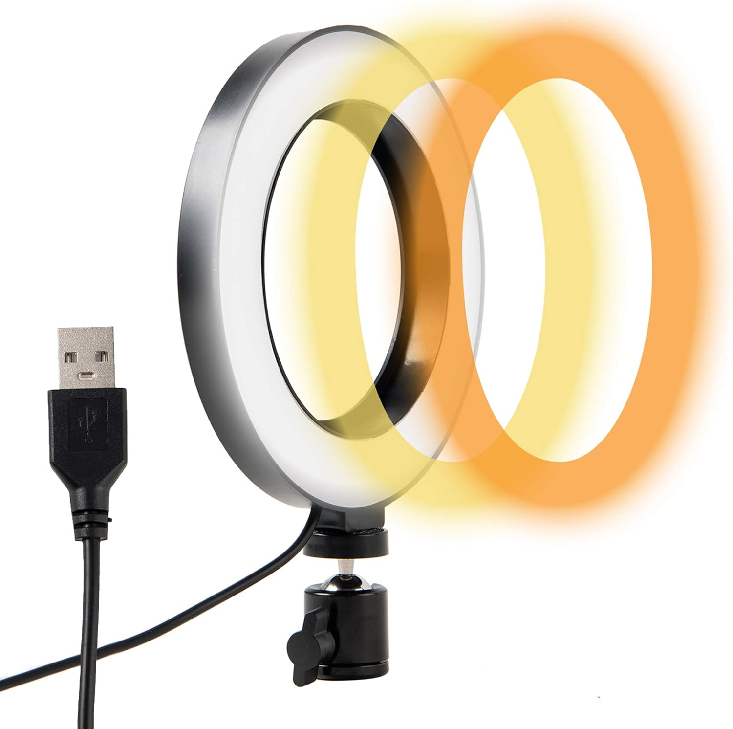 Everkeen 6" LED Ring Light 360 Degree Rotating USB Amazon.co.uk