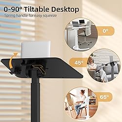 JOY worker Foldable Mobile Standing Desk for