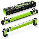 JINLITE Rechargeable Magnetic Under Hood Work Light Bar with Wave Control | 3000LM, 5200mAh, 4 Color Temperatures, N52 Magnets &amp; Hook, Mechanic Light for Garage, Auto Repair, Tool Gifts for Men(1pack)