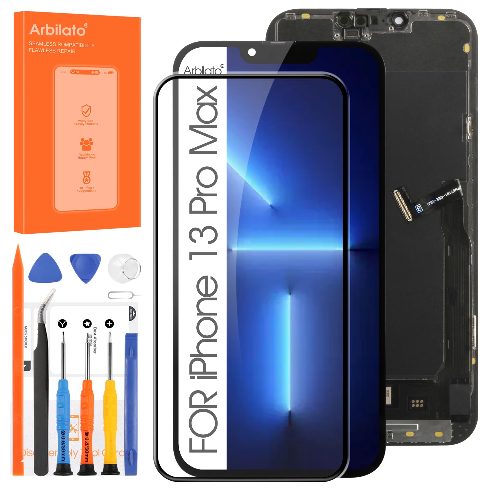 Arbilato Screen Replacement for iPhone 13 Pro Max (OLED)