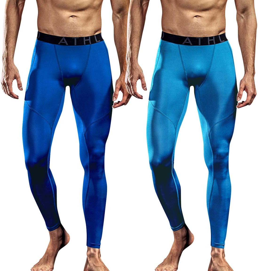 ATHLIO 1 or 2 Pack Mens Compression Pants Running Tights Workout