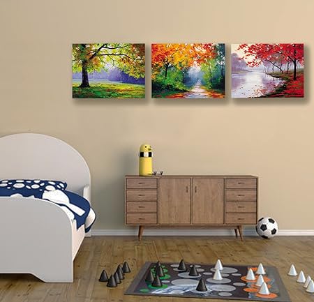 Amazon Nuolan インテリアアート キャンバス絵画 アートパネル 壁掛け 絵画 壁飾り 絵画 インテリア 風景画 リビング ダイニング オフィス 壁の絵 アートフレーム ポスター オンライン通販