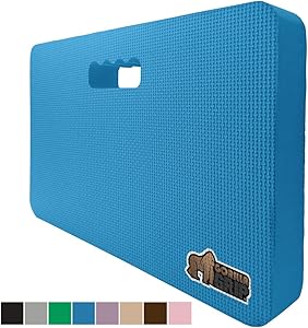 Gorilla Grip Original Premium Thick Kneeling Pad, Comfortable Foam Mat to Kneel On, Knee Pad Cushion for Gardening, Yard Work, Yoga, and Floor Kneeler for Baby Bath, 17.5 x 11 Inch x 1.5 Inch, Blue