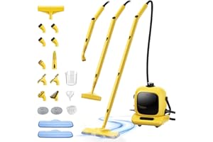 M MISTSINCE Steam Cleaner for Shower,Grout,Tiles,Floors,Cars,Furniture, Kitchen,Bathroom and More,21-Piece Kit Include,230°F Heavy-duty Steam Cleaners for home,Handheld Steamer for Cleaning