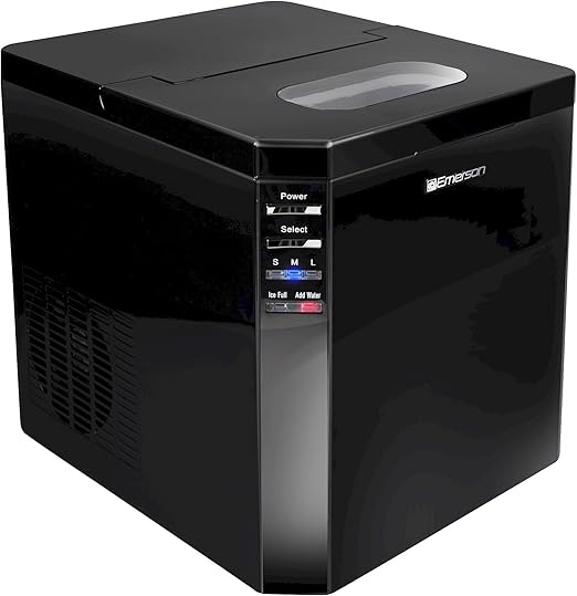 Amazon Com Emerson Im93b Ice Maker Refrigerator Black Kitchen