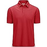 MAGCOMSEN Mens Polo Shirts Short Sleeve UPF 80+ Performance Golf Polos Lightweight Collared Shirt Men