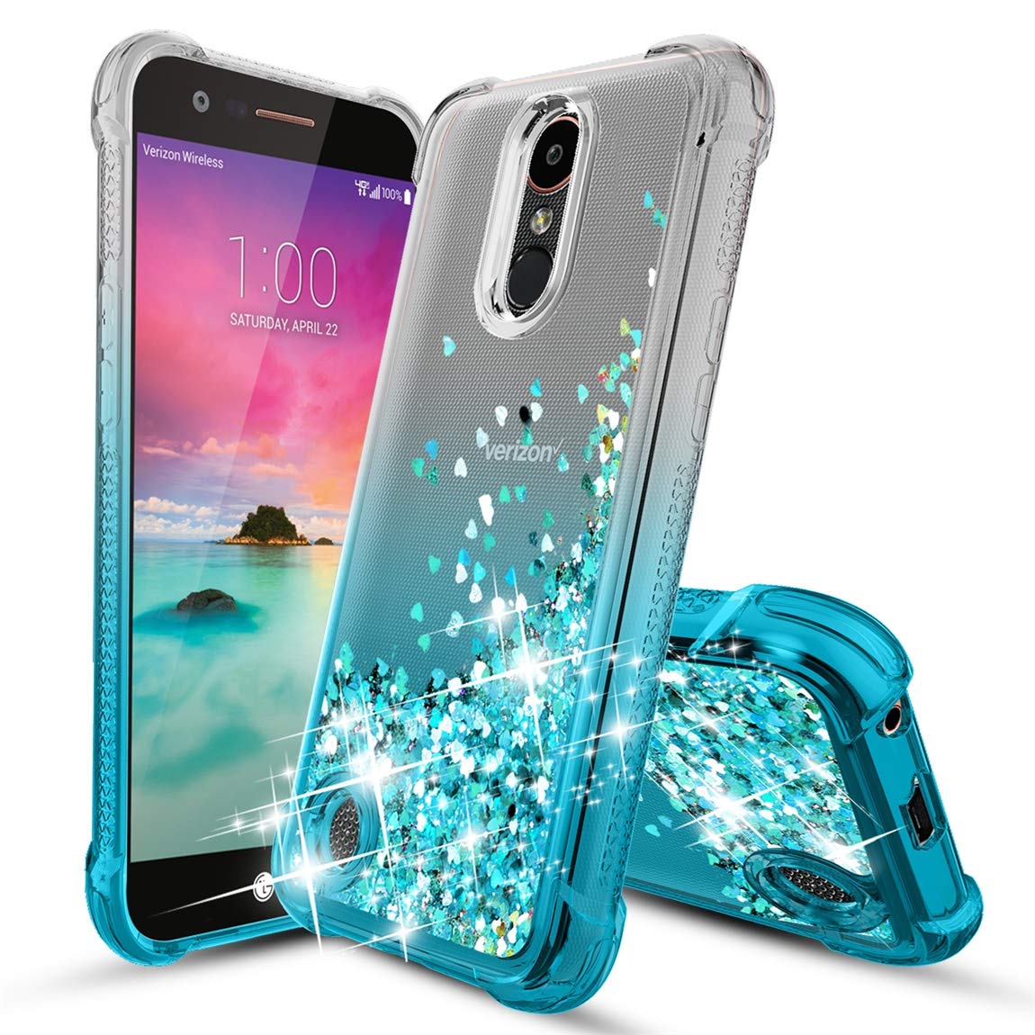 Best Lg K20 Plus Case Glitter Liquid