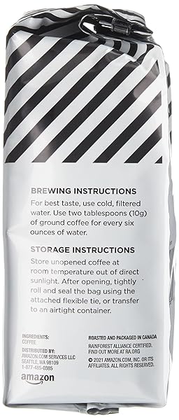 AMAZONFRESH DONUT CAFE GROUND COFFEE, MEDIUM ROAST, 12 OUNCE