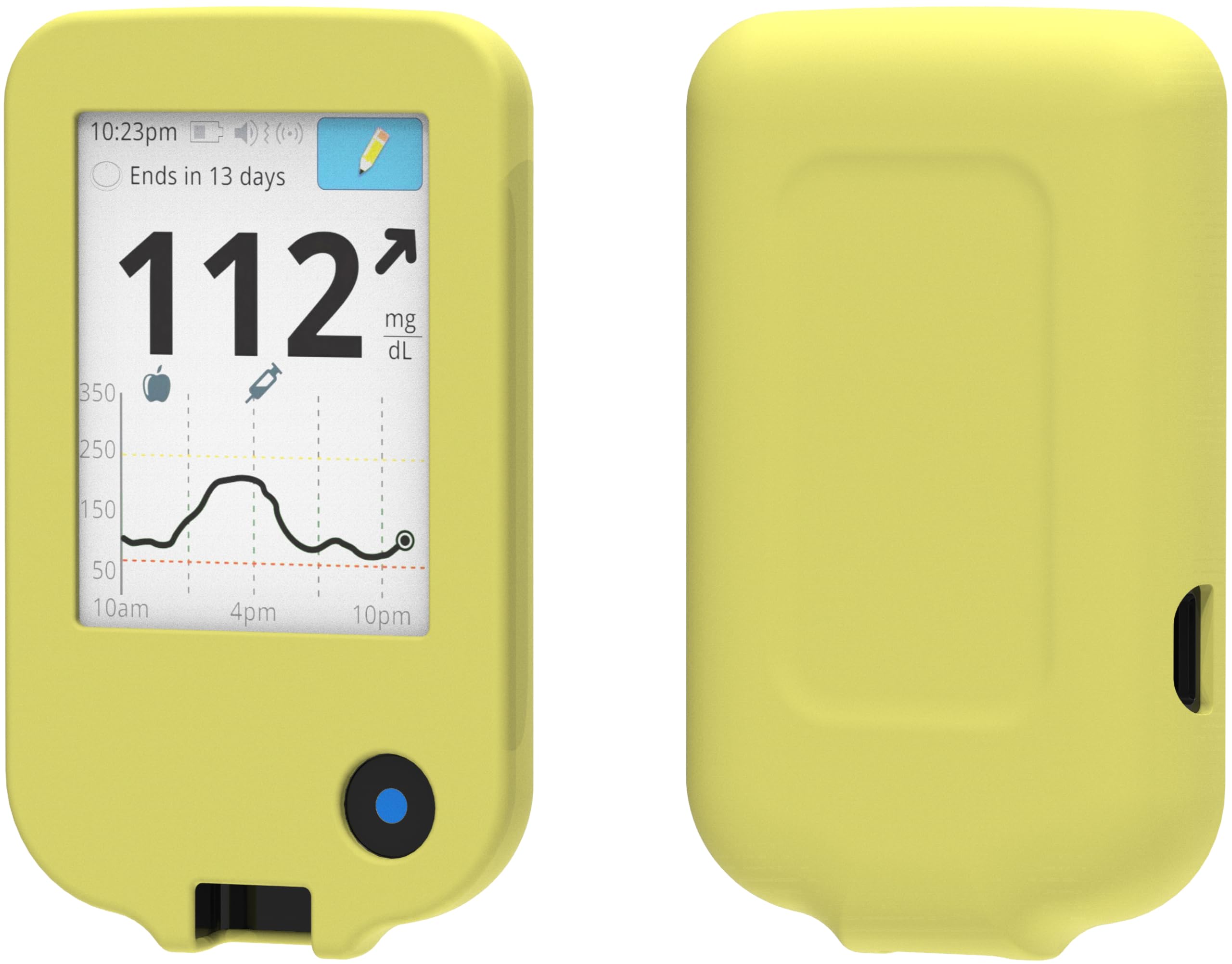 foto-kontor Case for Abbott Freestyle Libre 1 Silicone Cover yellow
