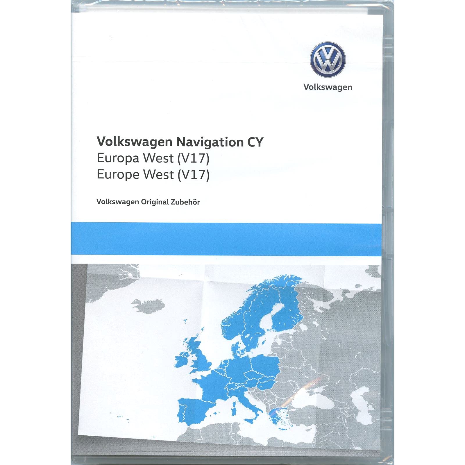 Volkswagen 1T0051859AS navigation DVD-ROM Europe West V17, only for RNS 510/810, only for CY device platform